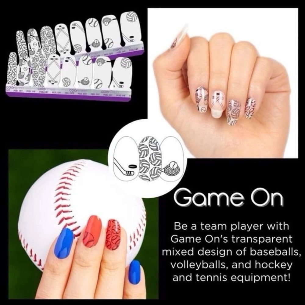 Color Street Game On Press-On Nails - Sports Accents